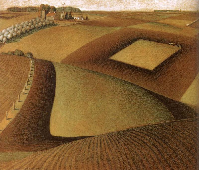 Break ground, Grant Wood